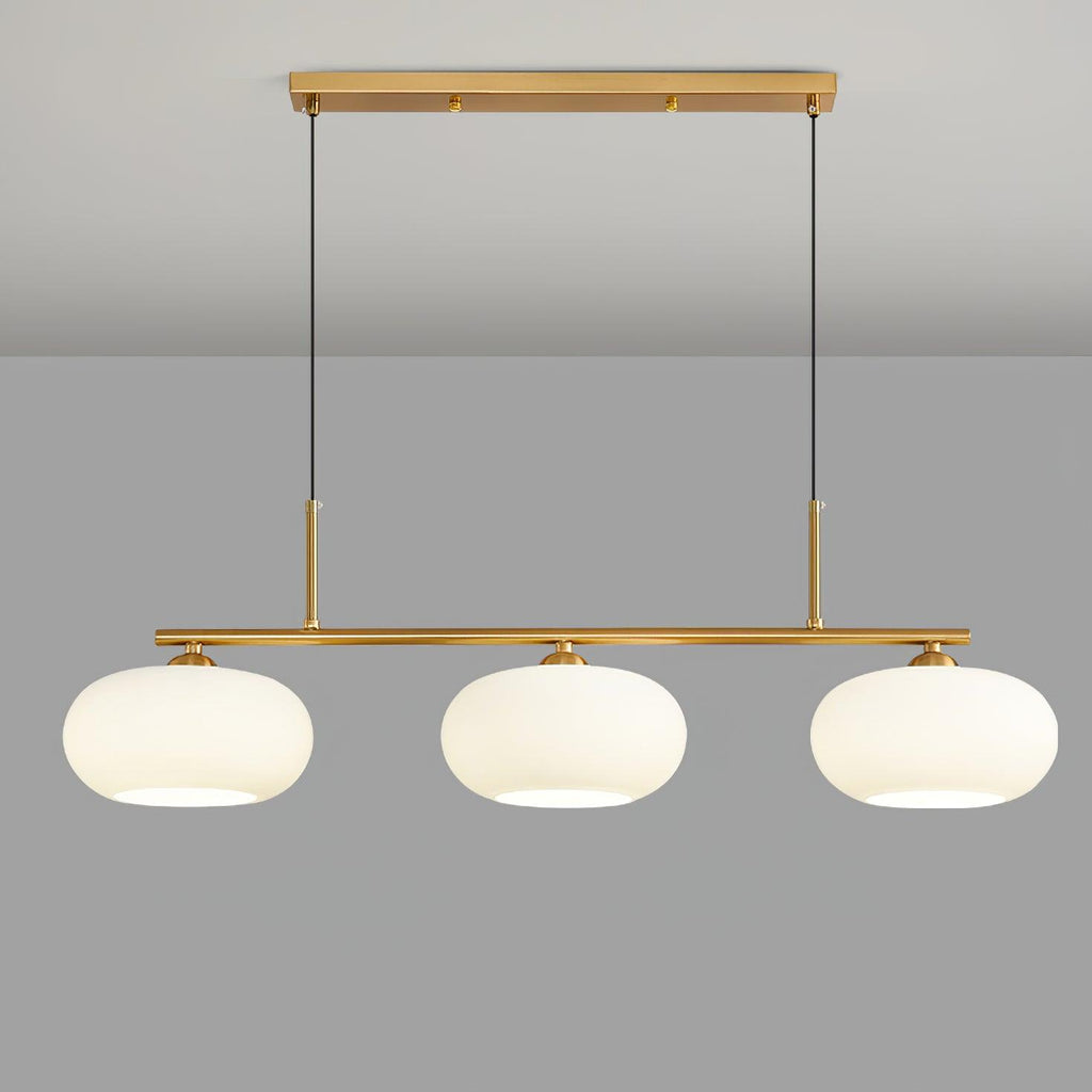 Lámpara colgante de techo contemporánea con 3 luces y globos de vidrio | Ormexis