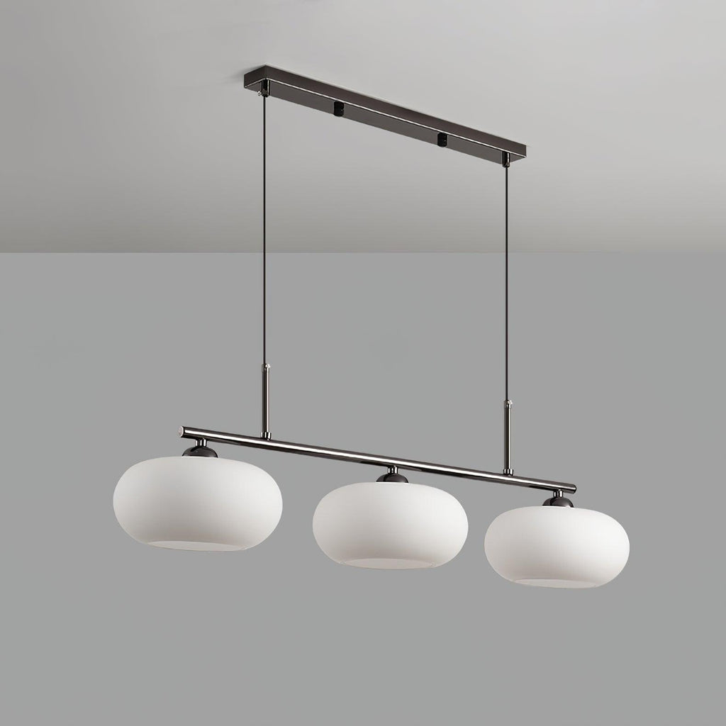 Lámpara colgante de techo contemporánea con 3 luces y globos de vidrio | Ormexis