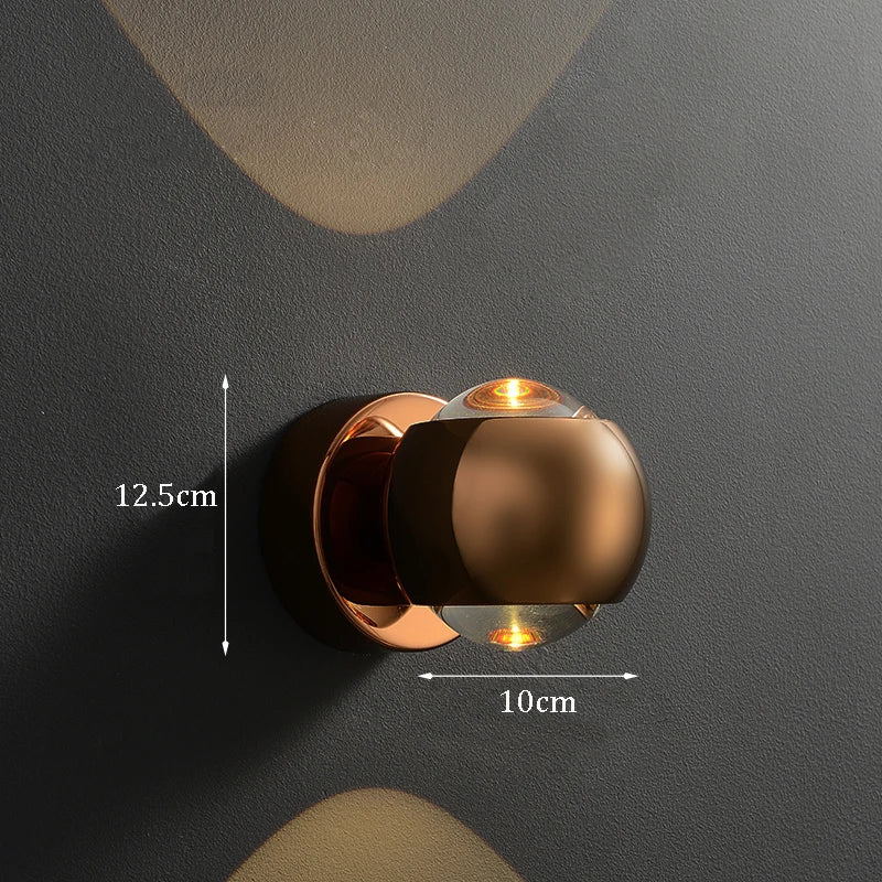 Zenith Brass Orb Sconce | Ormexis