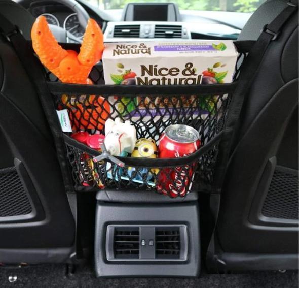 SeatBarrier Car Organizer With Safety Barrier For Safer Driving With Kids And Pets