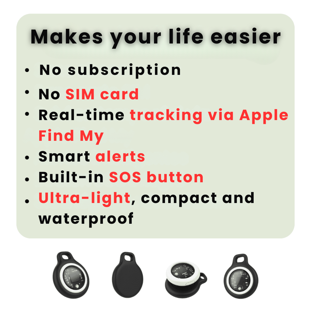 Localizzatore GPS SecureTrack per anziani con design impermeabile e aggiornamenti in tempo reale