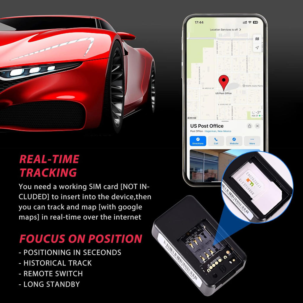 SecureTrack kompakt GPS-tracker til biler med magnetisk beslag til overvågning i realtid