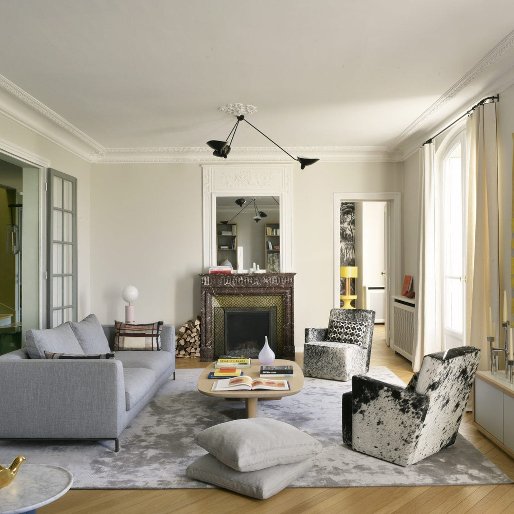 Moderne justerbar loftslampe i metal med flere arme | Ormexis