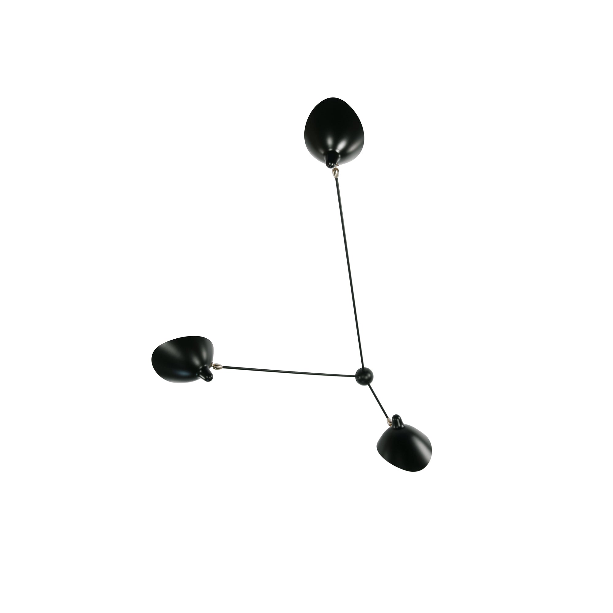 Moderne justerbar loftslampe i metal med flere arme | Ormexis