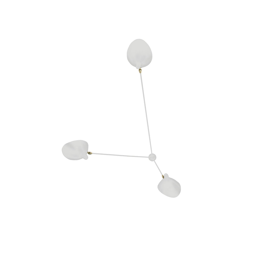 Moderne justerbar loftslampe i metal med flere arme | Ormexis