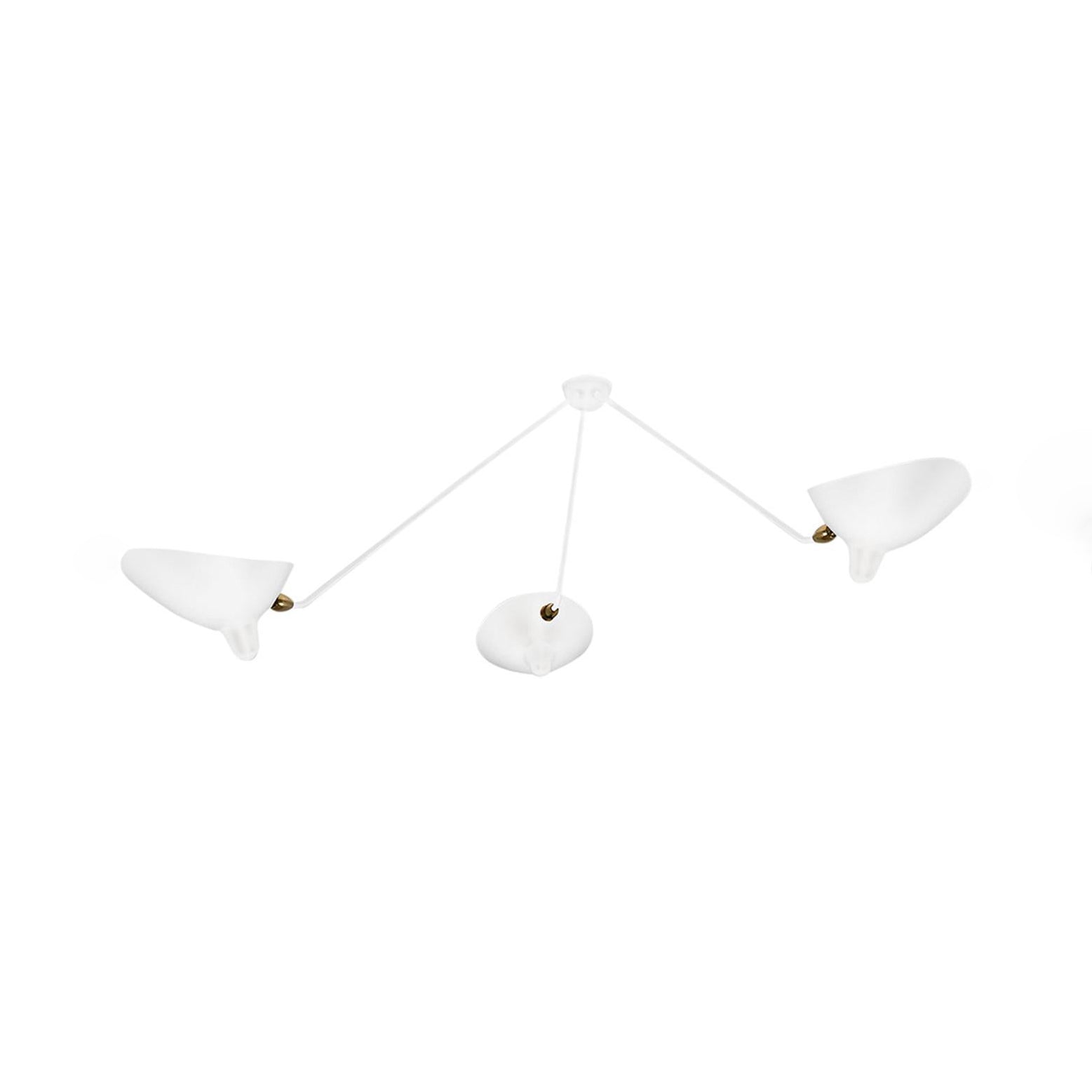 Moderne justerbar loftslampe i metal med flere arme | Ormexis