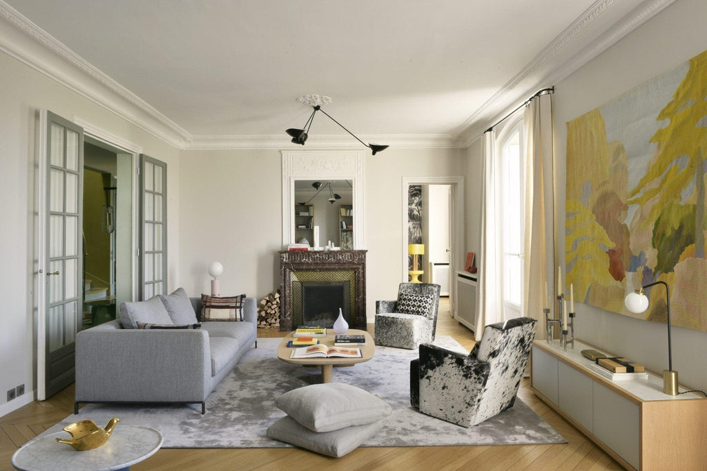 Moderne justerbar loftslampe i metal med flere arme | Ormexis