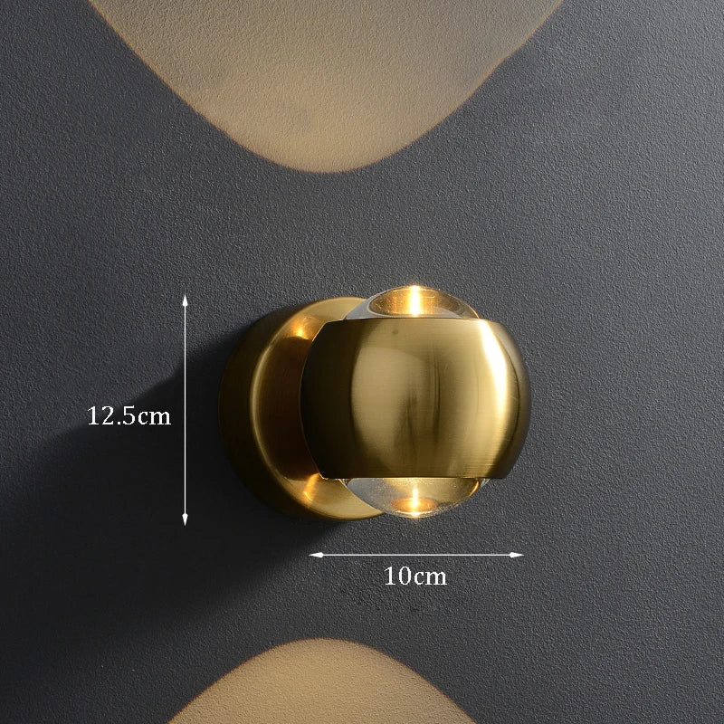 Zenith Brass Orb Sconce | Ormexis