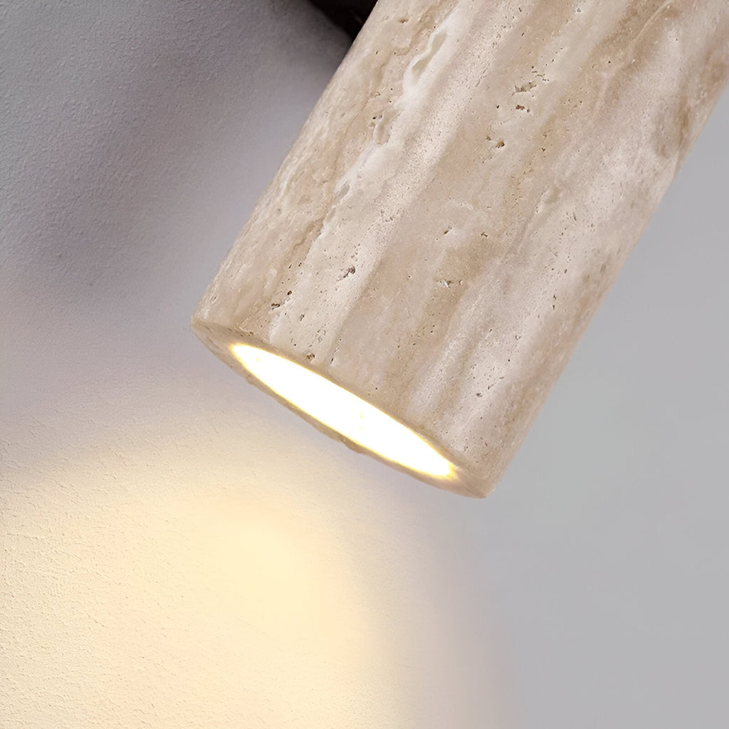 Travertine Cylinder Wall Sconce | Ormexis
