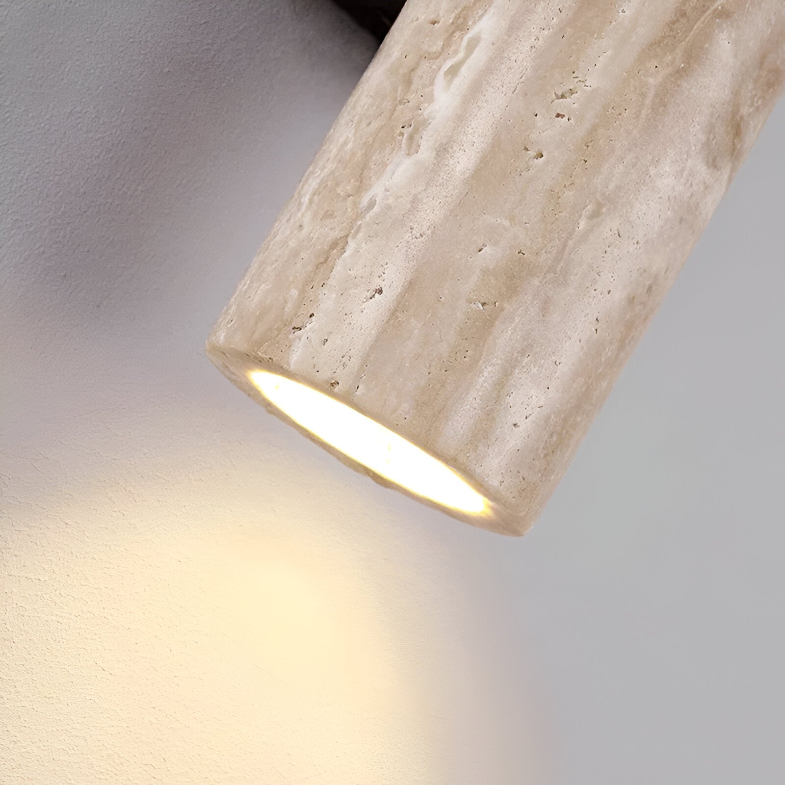 Travertine Cylinder Wall Sconce | Ormexis