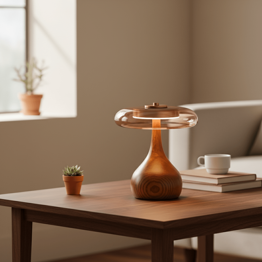 Modern Wood Table Lamp | Ormexis