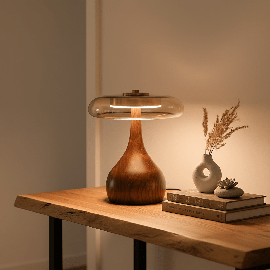 Modern Wood Table Lamp | Ormexis