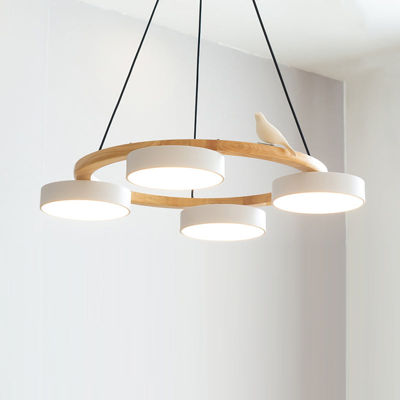 Lustre moderne rond élégant en or SiennaBird pour salle à manger