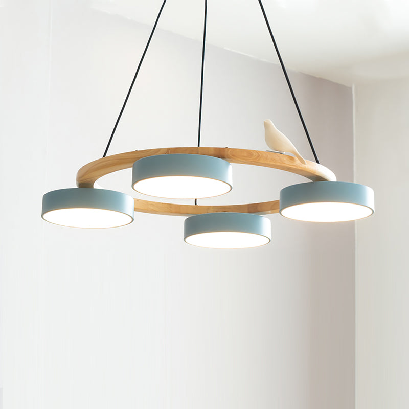 Lustre moderne rond élégant en or SiennaBird pour salle à manger
