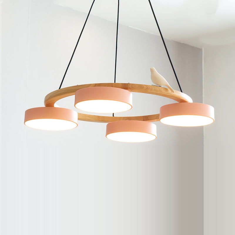 Lustre moderne rond élégant en or SiennaBird pour salle à manger