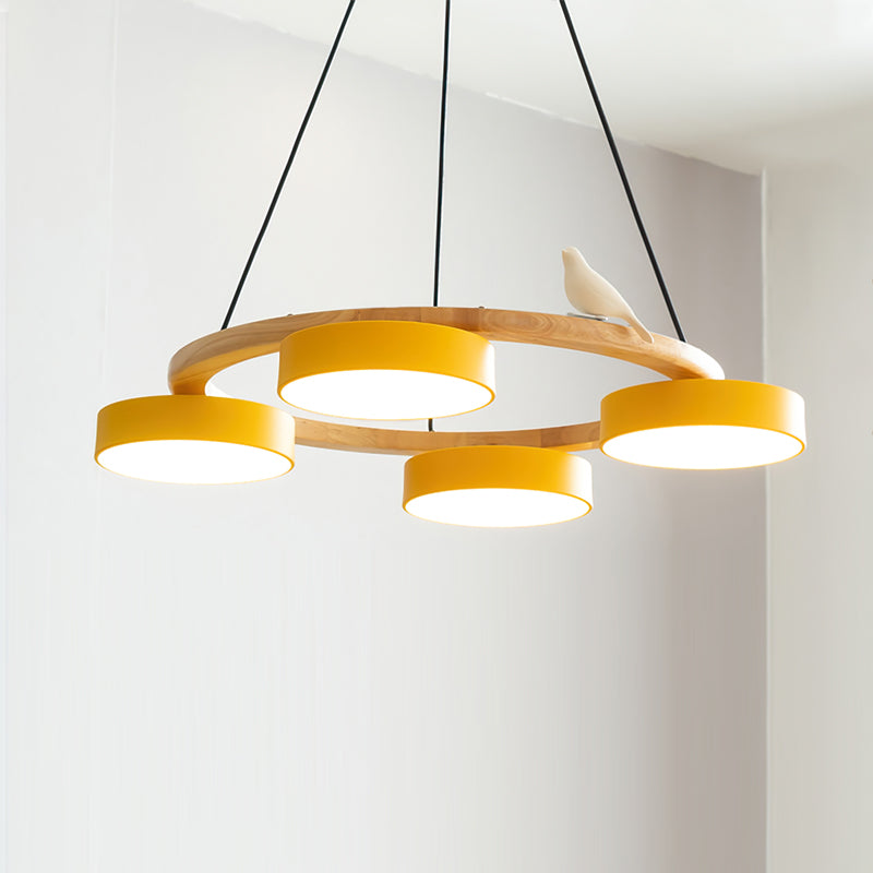 Lustre moderne rond élégant en or SiennaBird pour salle à manger
