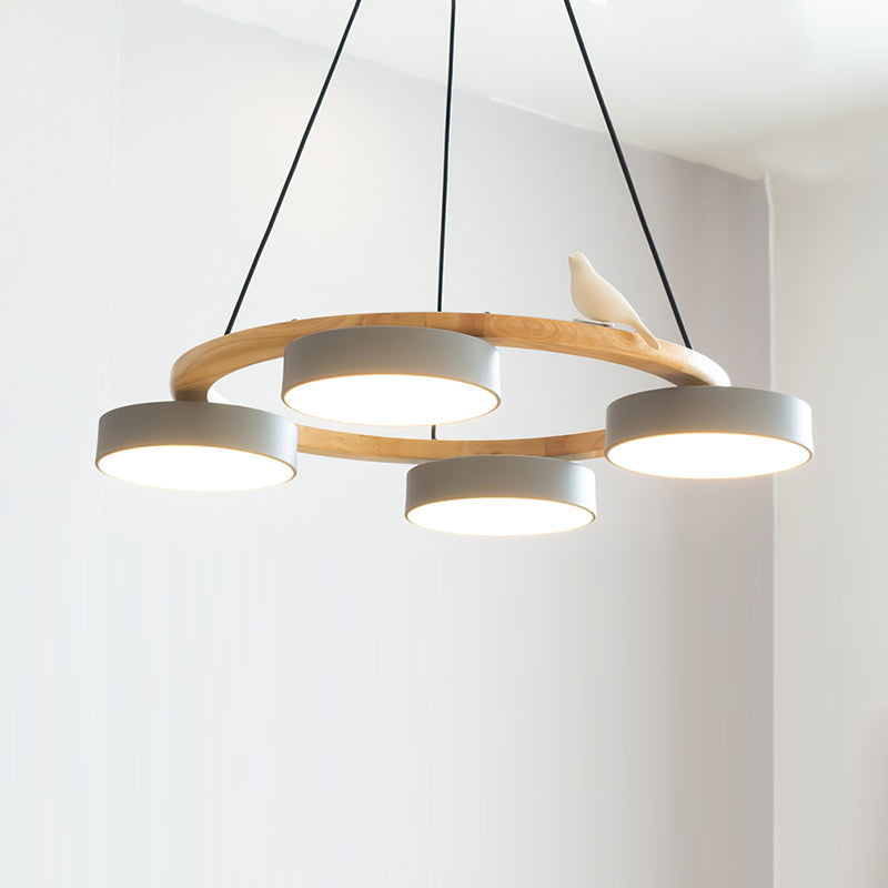 Lustre moderne rond élégant en or SiennaBird pour salle à manger