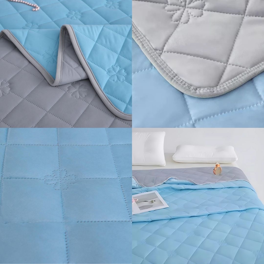 Coperta Rinfrescante Istantanea SilkCool per Pelle Sensibile, Ipoallergenica e Confortevole