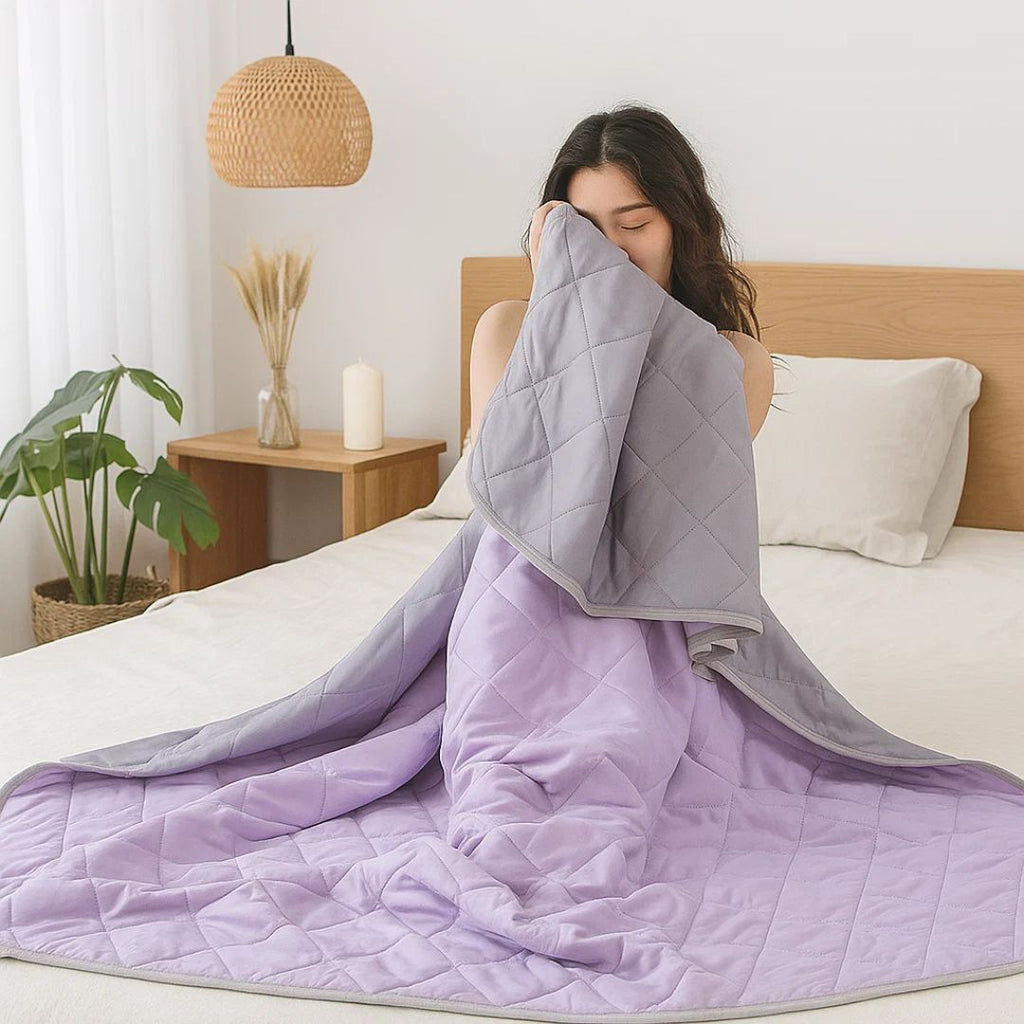 Coperta Rinfrescante Istantanea SilkCool per Pelle Sensibile, Ipoallergenica e Confortevole