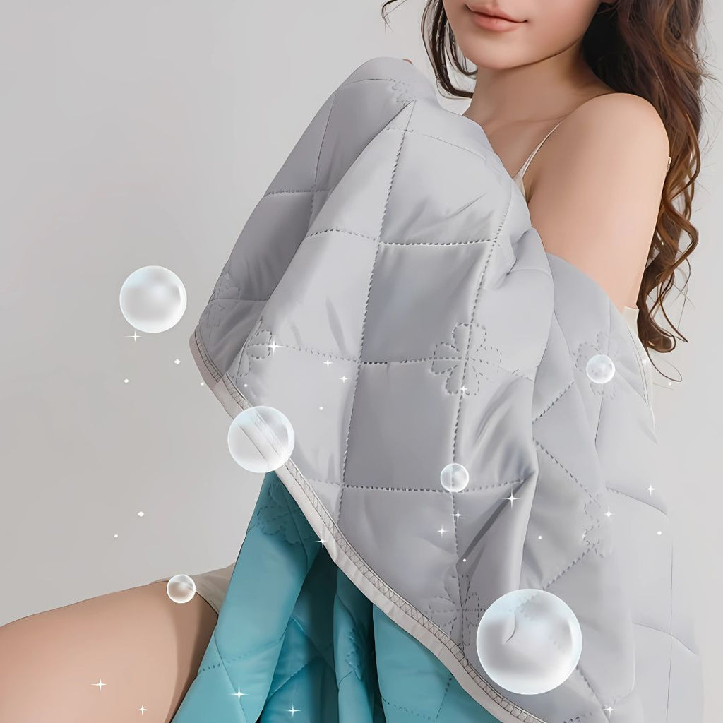 Coperta Rinfrescante Istantanea SilkCool per Pelle Sensibile, Ipoallergenica e Confortevole
