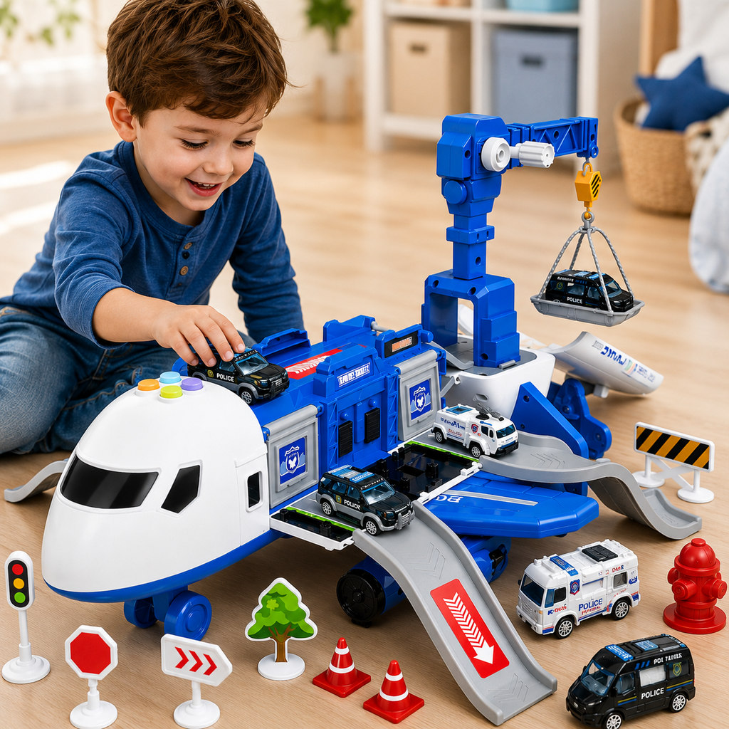 SkyMission Kreatives Flugspielset mit mehreren Fahrzeugen