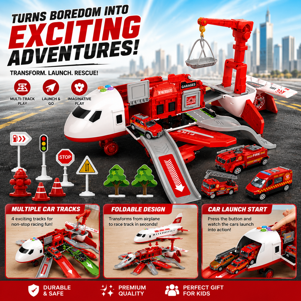 SkyMission Kreatives Flugspielset mit mehreren Fahrzeugen