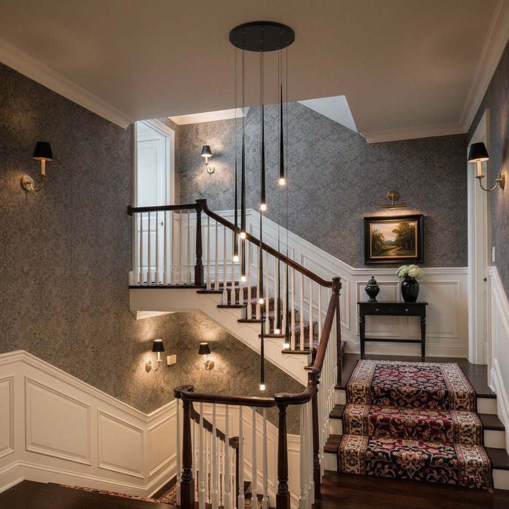 Slender Drop Rod Chandelier | Ormexis