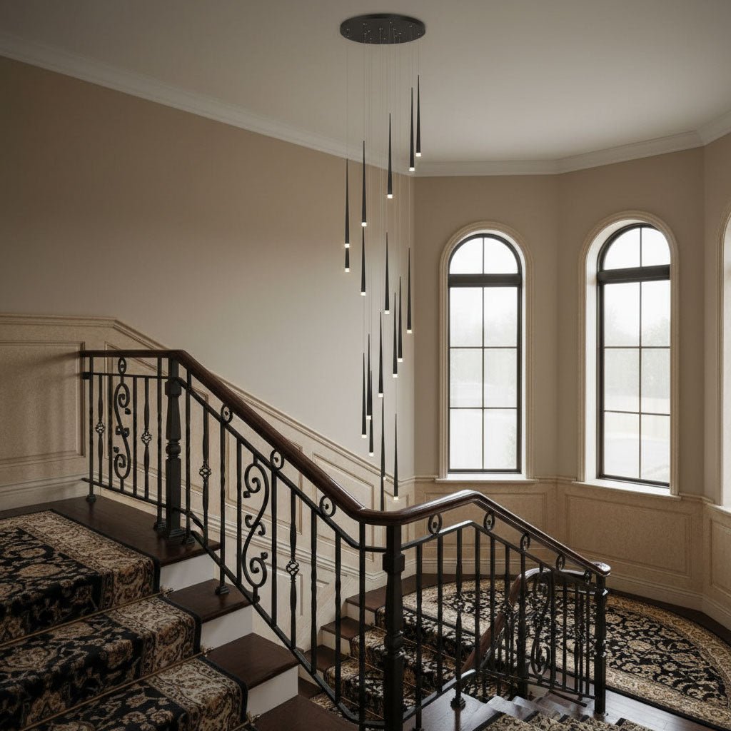 Slender Drop Rod Chandelier | Ormexis