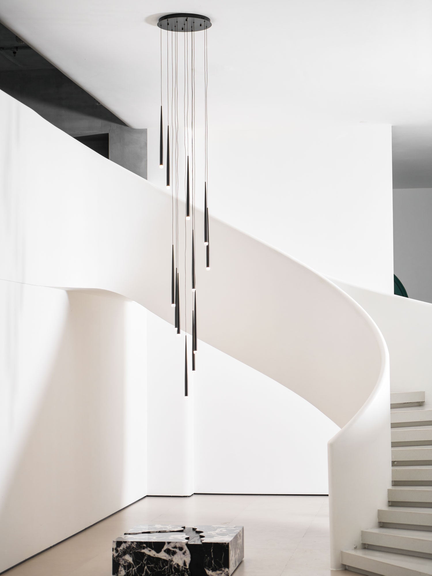 Slender Drop Rod Chandelier | Ormexis