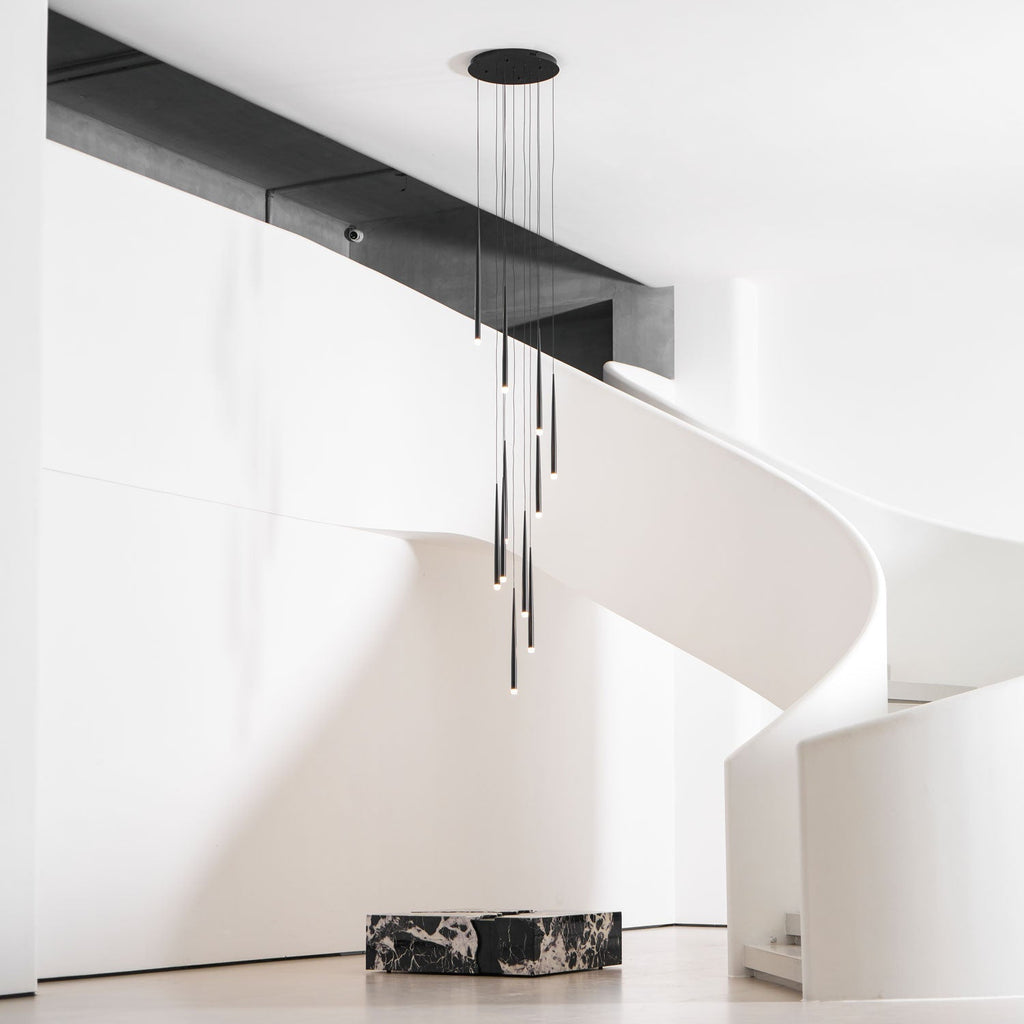 Slender Drop Rod Chandelier | Ormexis
