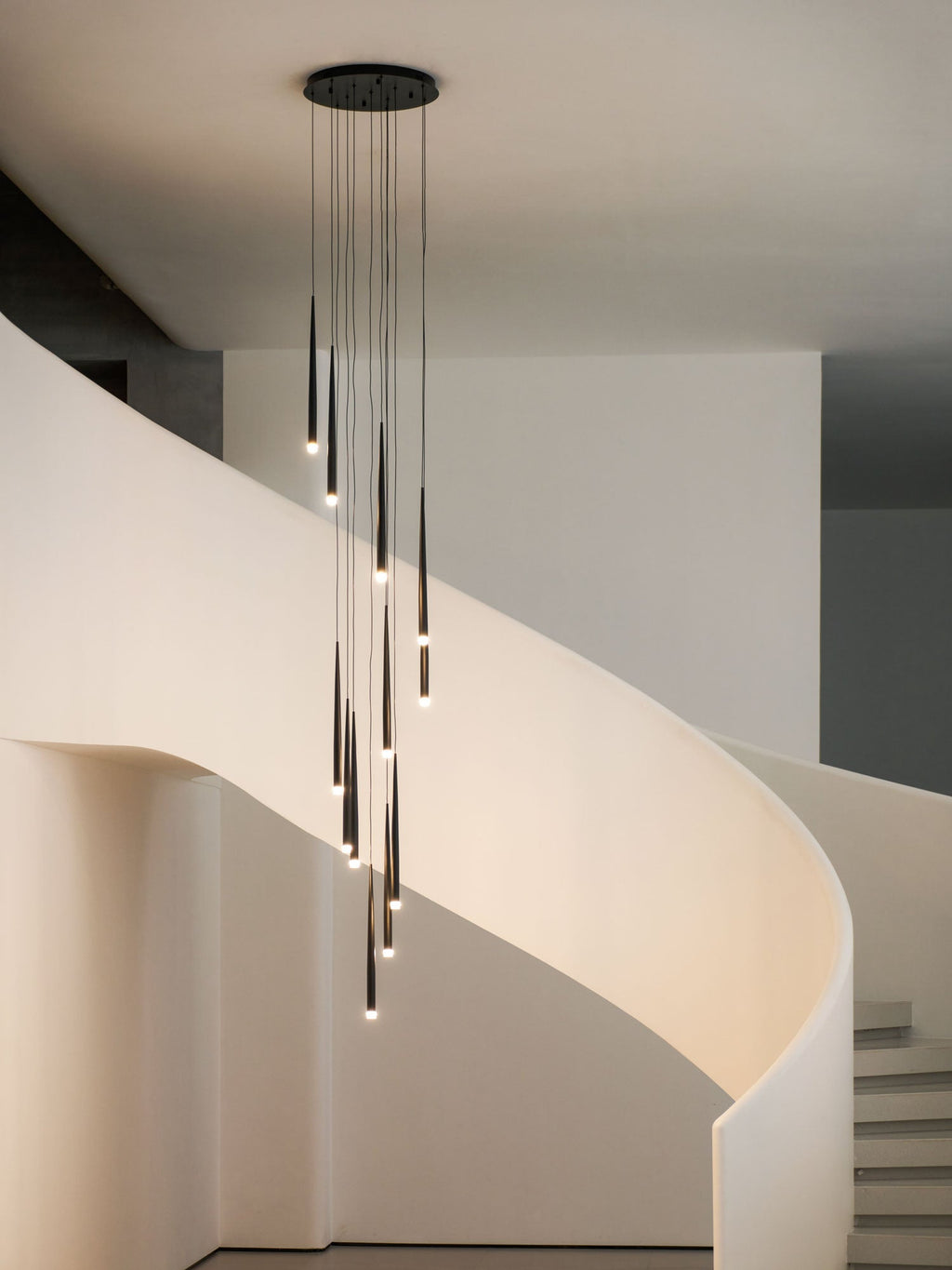Slender Drop Rod Chandelier | Ormexis