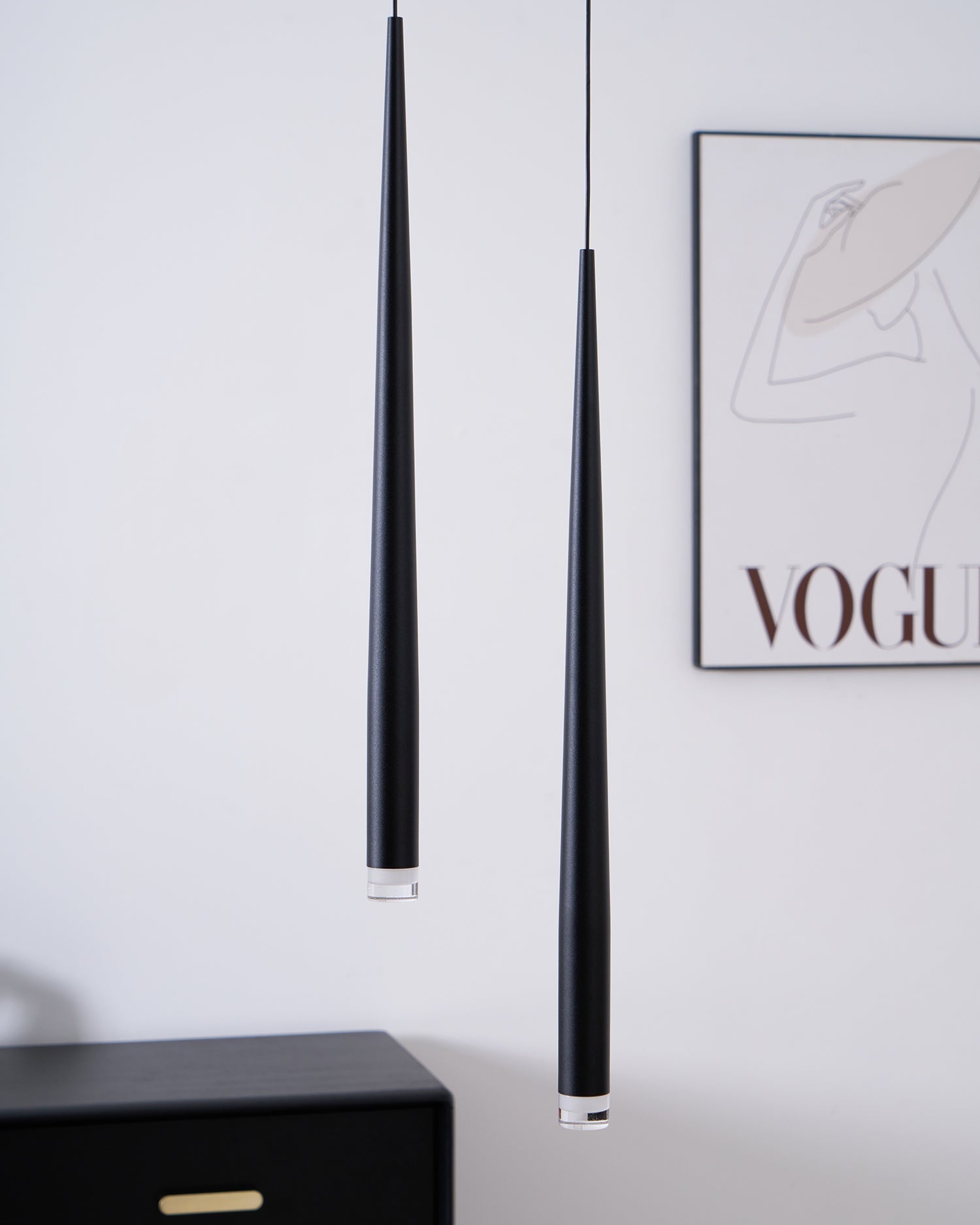 Slender Drop Rod Chandelier | Ormexis