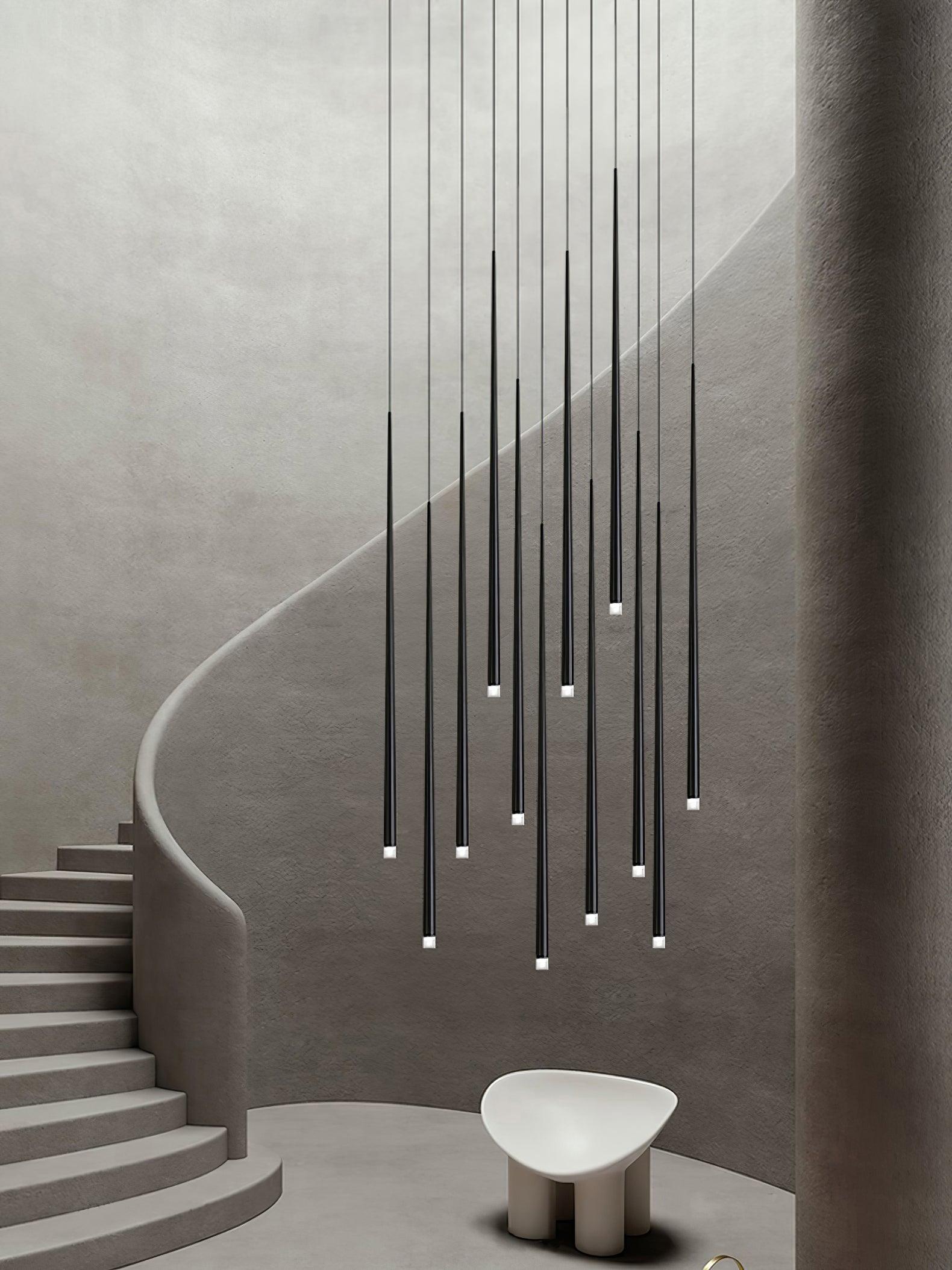 Slender Drop Rod Chandelier | Ormexis