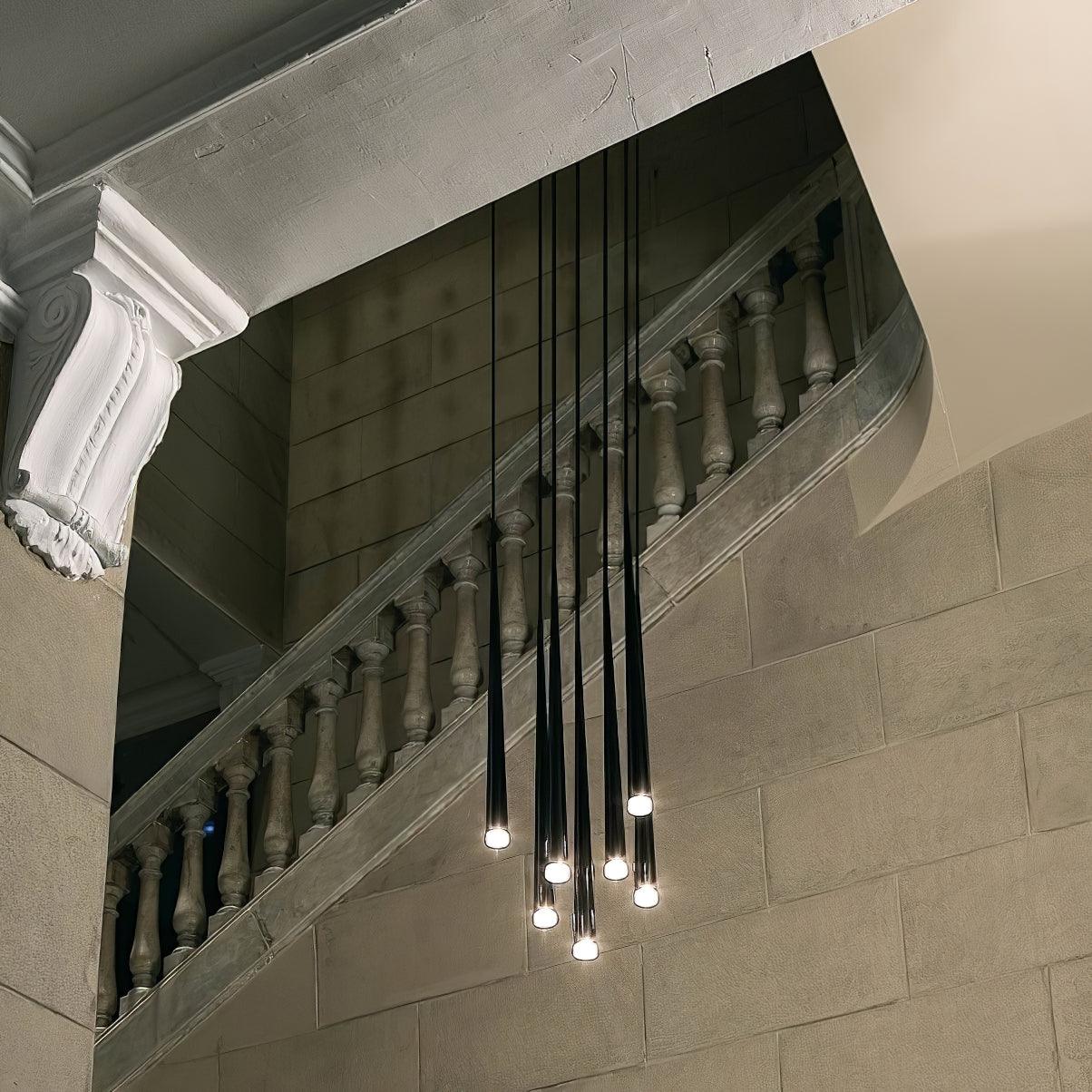 Slender Drop Rod Chandelier | Ormexis