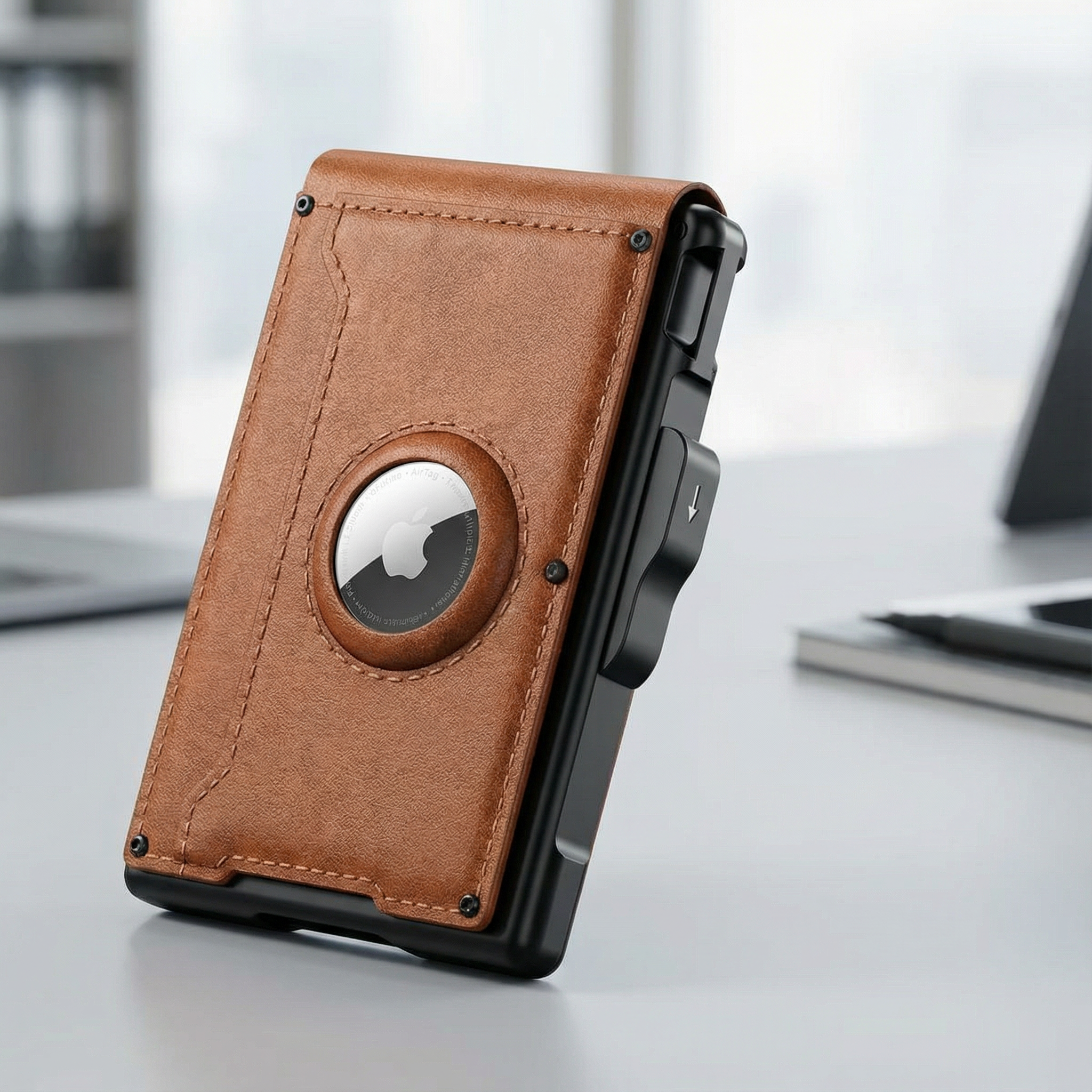 Vaultric felugró pénztárca AirTag zsebbel és RFID-blokkolással