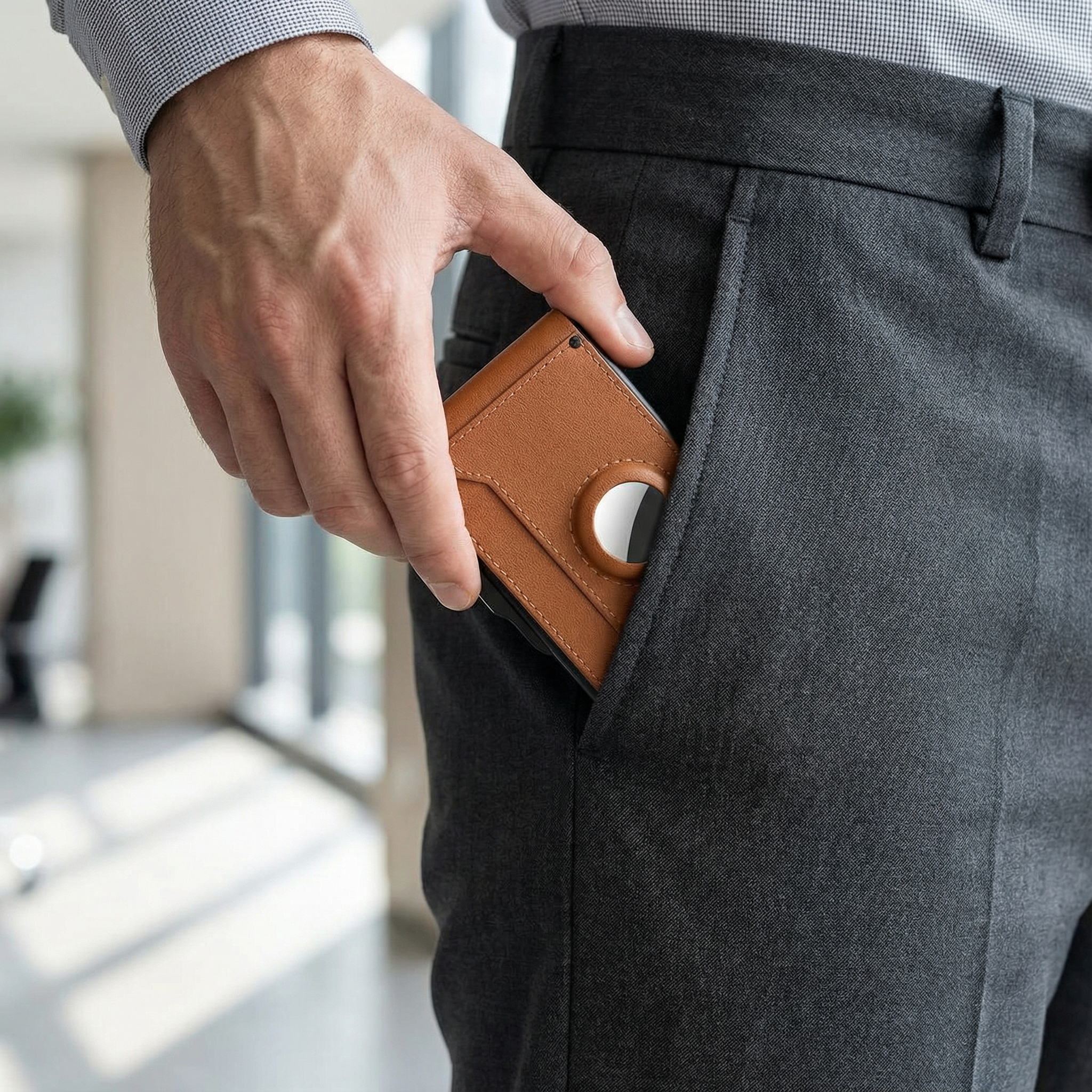 Vaultric felugró pénztárca AirTag zsebbel és RFID-blokkolással