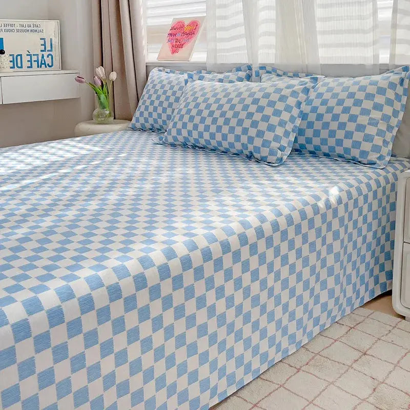Washed Flat Sheet Set With Solid Design For Everyday Comfort