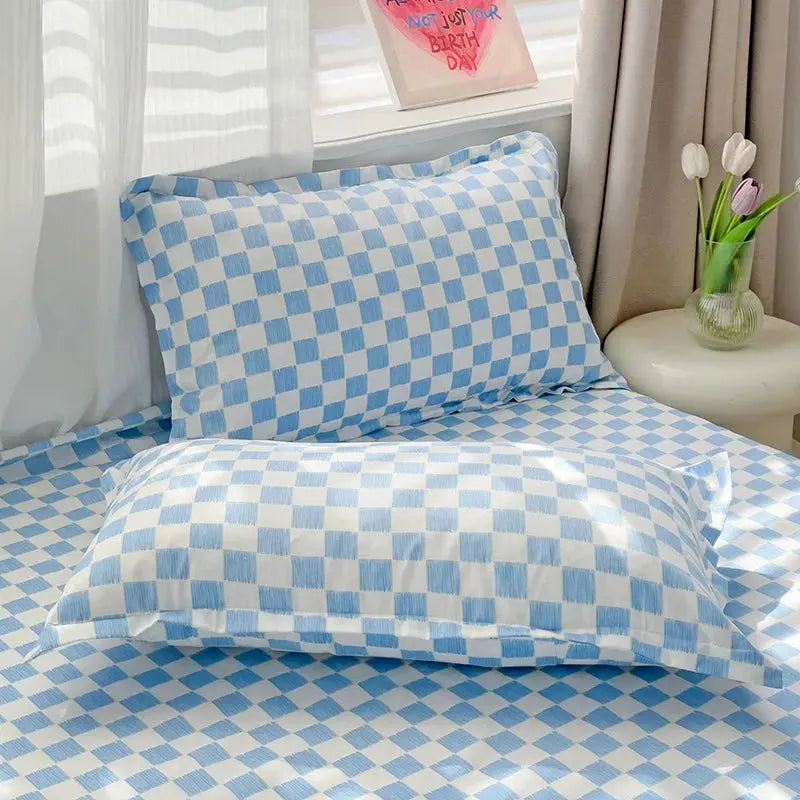 Washed Flat Sheet Set With Solid Design For Everyday Comfort
