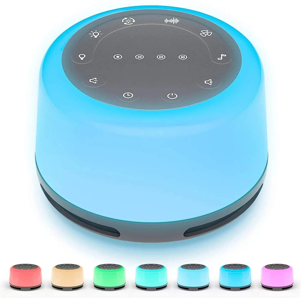 Slumblr Sleep Aid White Noise Generator With RGB Night Light And USB Rechargeable