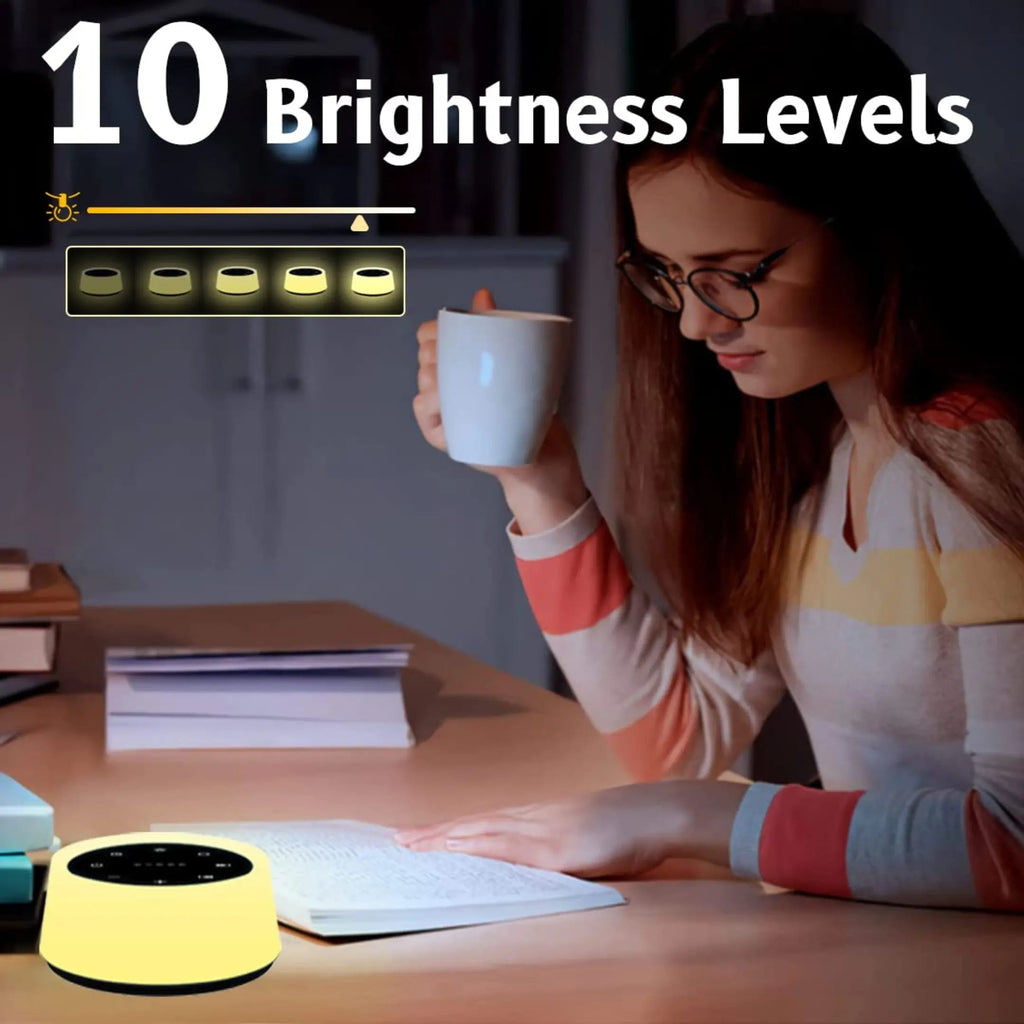 Slumblr Sleep Aid White Noise Generator With RGB Night Light And USB Rechargeable