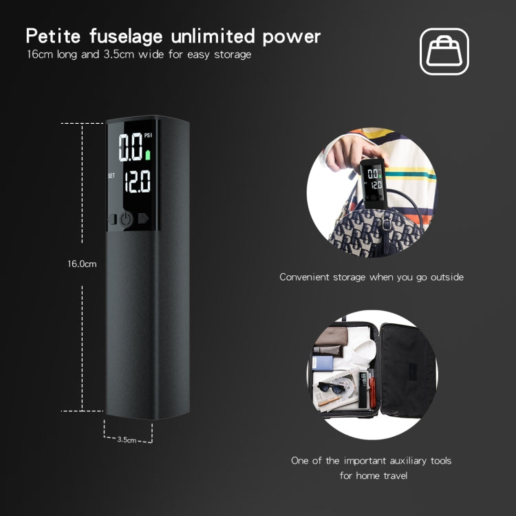 Intelligente Luftpumpe mit LCD-Display und LED-Licht für schnelles Aufpumpen von Bällen