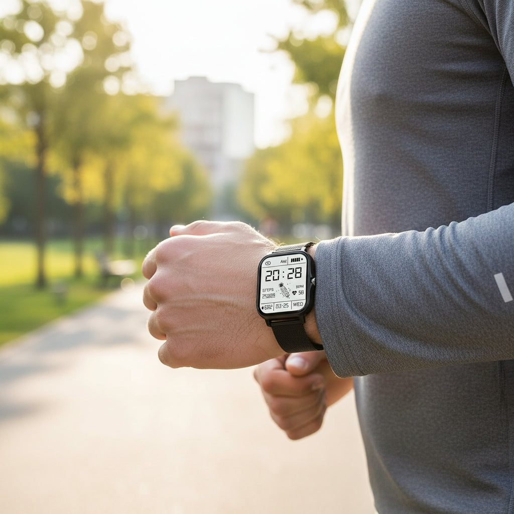 Chytré fitness hodinky s HD dotykovým displejem a sledováním zdraví, Bluetooth volání