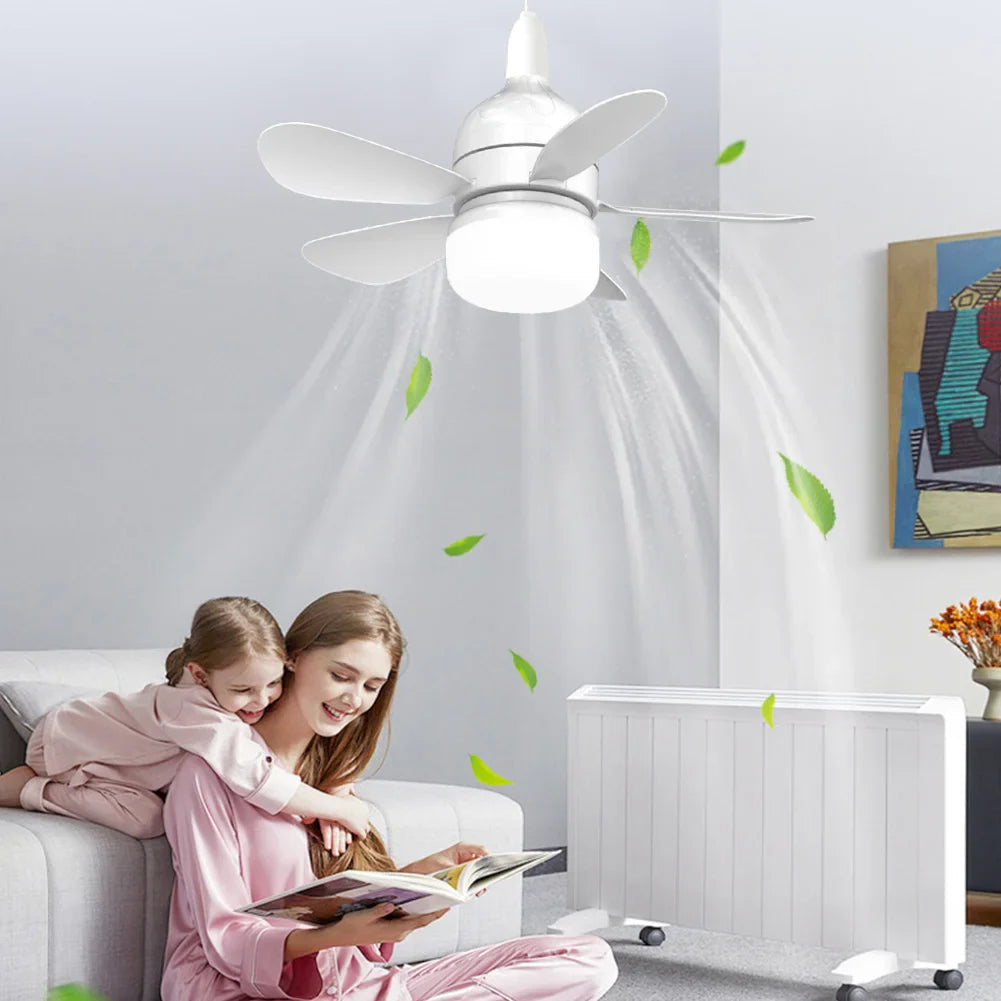 Intelligenter LED-Deckenventilator mit modernem bündigem Einbau und individueller Beleuchtung