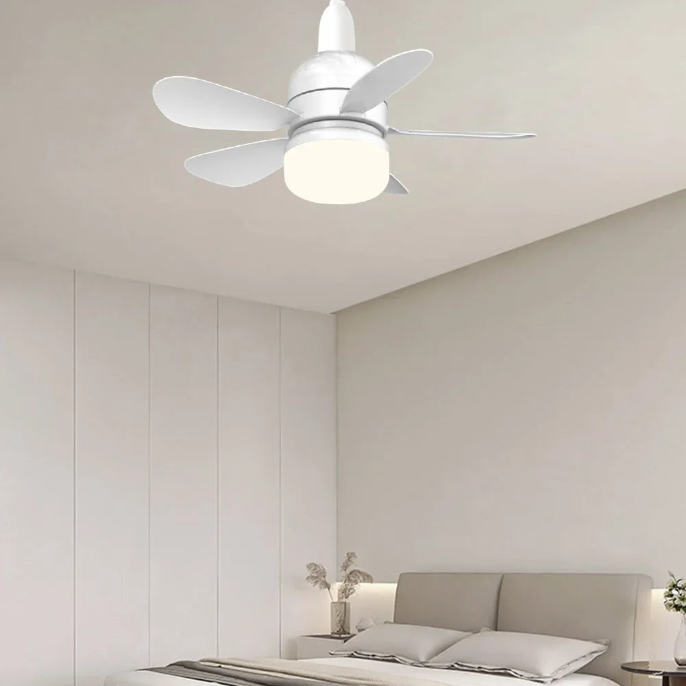 Intelligenter LED-Deckenventilator mit modernem bündigem Einbau und individueller Beleuchtung