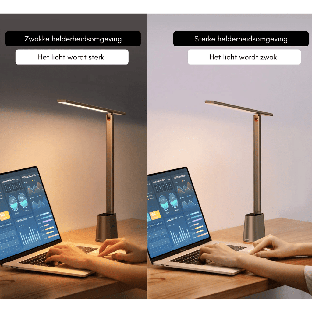 AstraFold Schreibtischlampe mit Dimmfunktion und wiederaufladbarem, faltbarem Design