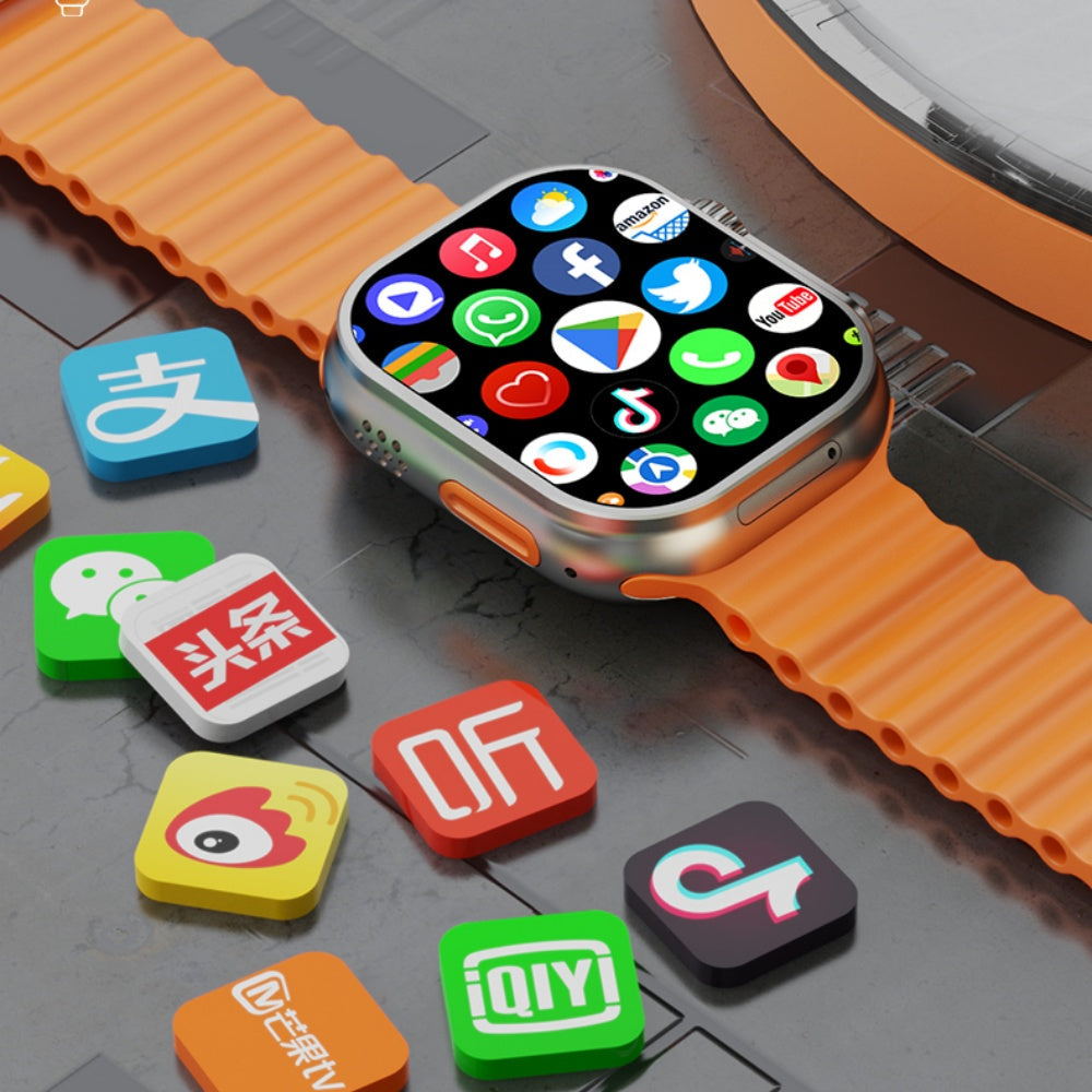 Montre intelligente avec écran tactile 4G LTE, caméra rotative, longue autonomie de batterie