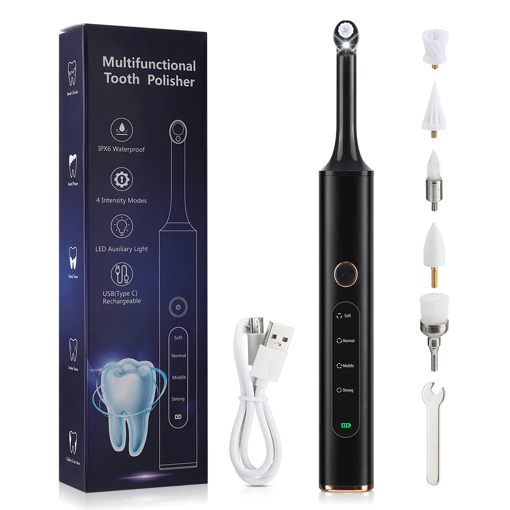 Pulidor de dientes inalámbrico SmilePro 5 en 1 con velocidad ajustable para una sonrisa más brillante