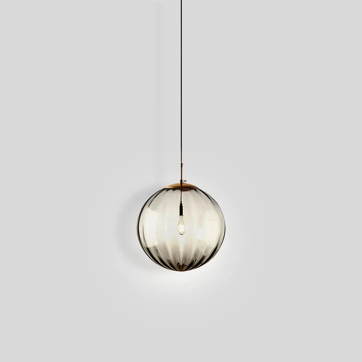 Nordic Glass Globe Pendant Light With Water Pattern For Modern Homes