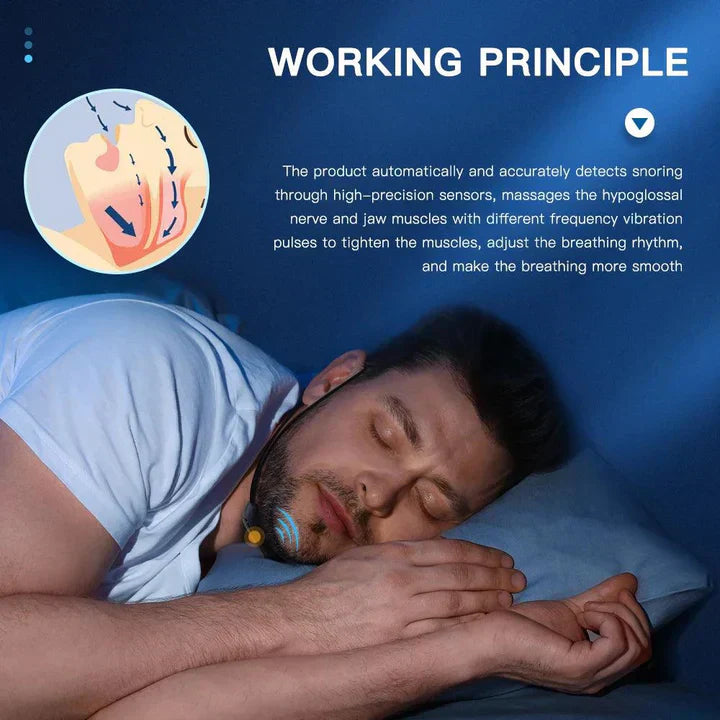 Chytré zařízení Snooze proti chrápání s USB nabíjením pro podporu spánku