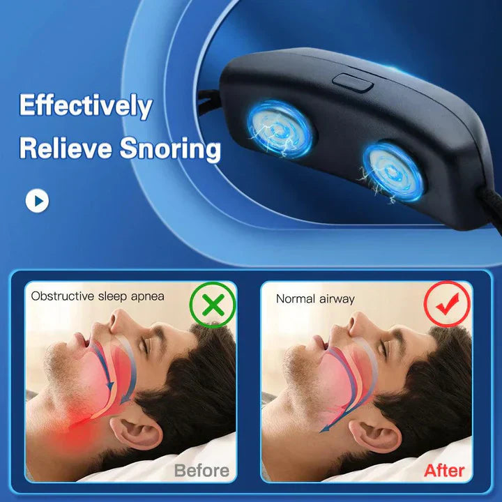 Chytré zařízení Snooze proti chrápání s USB nabíjením pro podporu spánku